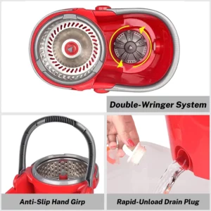 Alternative view of SPIN MOP AND BUCKET FLOOR CLEANING SYSTEM