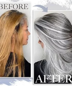 Silver Gray Natural Hair Dye Cream