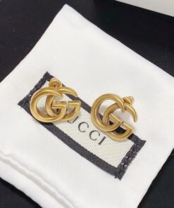Simple Letter Brass Earrings