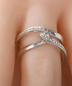 Special Bond Rectangle Interlocking Ring