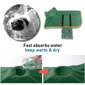 Alternative view of Thickened Microfiber Absorbent Dog Bath Towel