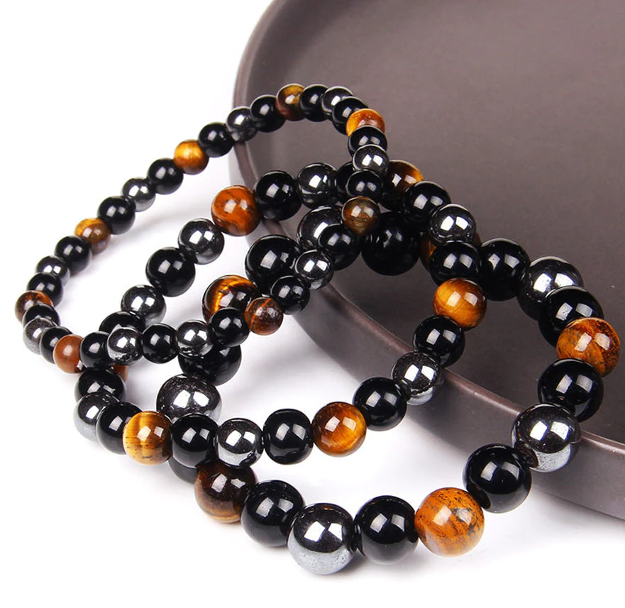 TigerEye Hematite Detox Therapy Bracelet - Image 3