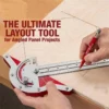 Ultra-Precision Ruler Square T-shaped Woodworking Scriber Measuring Tool