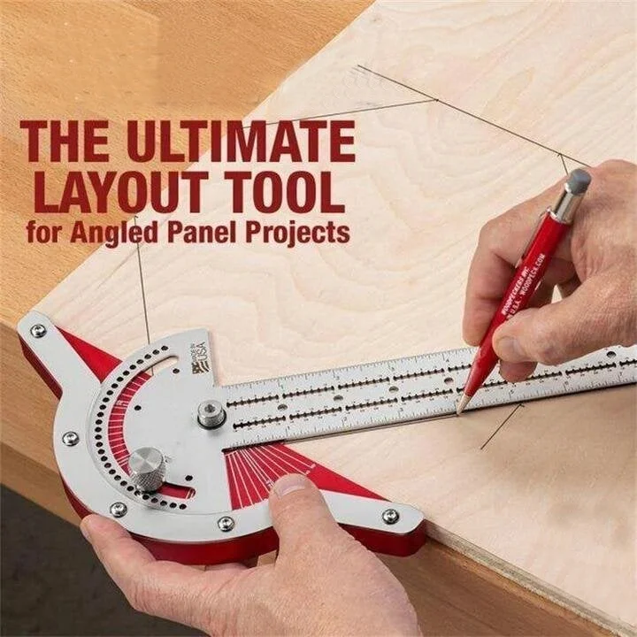 超精密直尺方形T型木工划线器测量工具