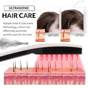 Alternative view of Ultrasonic Hair Growth Disinfection UV Comb