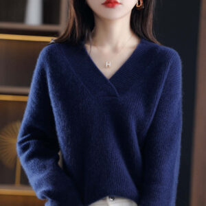Alternative view of WOMEN'S V-NECK CASHMERE SWEATER