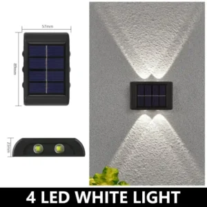 Waterproof Solar Powered Outdoor Patio Wall Decor Light