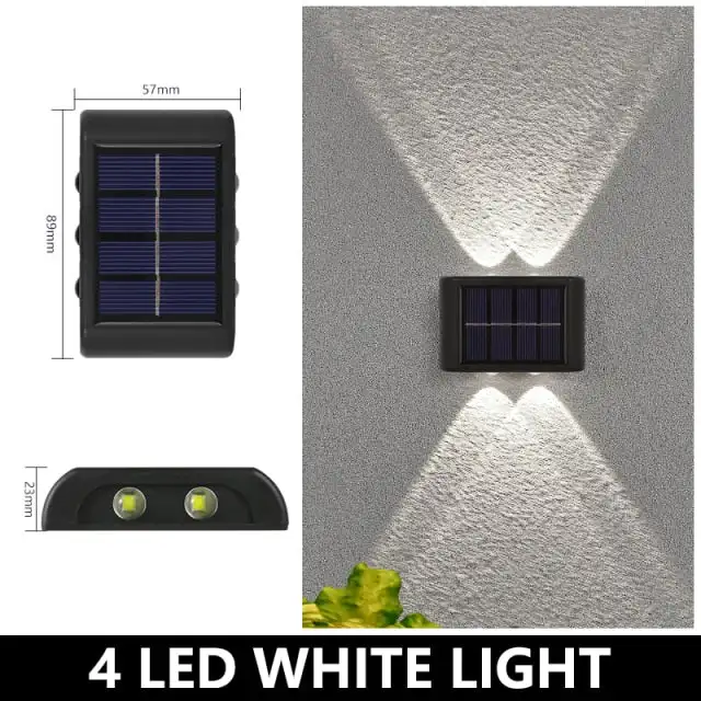 Waterproof Solar Powered Outdoor Patio Wall Decor Light
