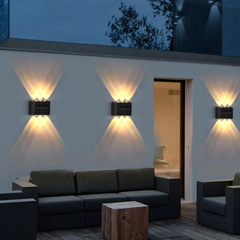 Waterproof Solar Powered Outdoor Patio Wall Decor Light - Image 3