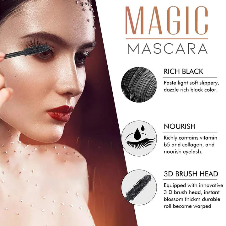 4D Waterproof Silk Fiber Thick Lengthening Mascara - Image 3