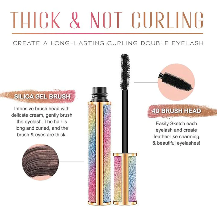 4D Waterproof Silk Fiber Thick Lengthening Mascara - Image 5