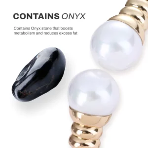 Alternative view of CleMent SlimVIBE TitanDetox OnyxBracelet