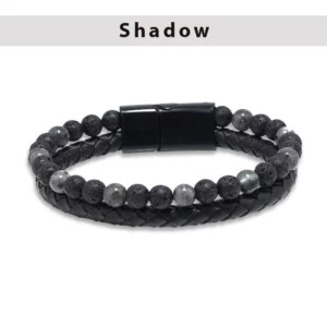 Alternative view of FitPRO Hematite Beaded Bracelet