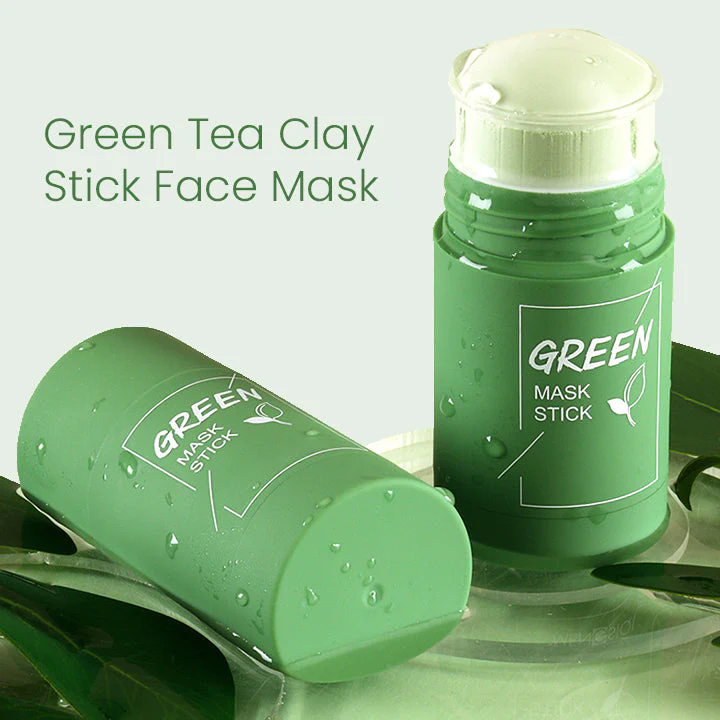 Máscara facial de argila de chá verde