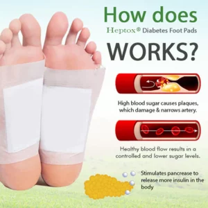 Alternative view of Heptox® Diabetes Foot Pads