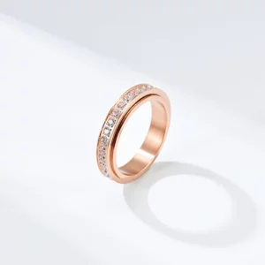 Alternative view of LucienPRO™ Thermogenic Moissanite Spinner Ring