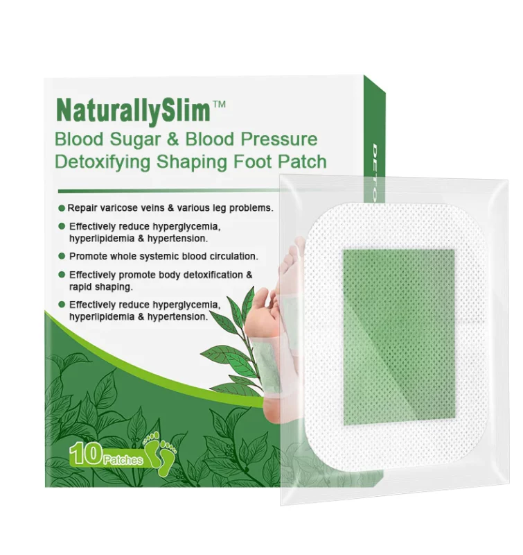 NaturallySlim™ фластер за детоксикација за обликување на стапалата за шеќер во крвта и крвен притисок