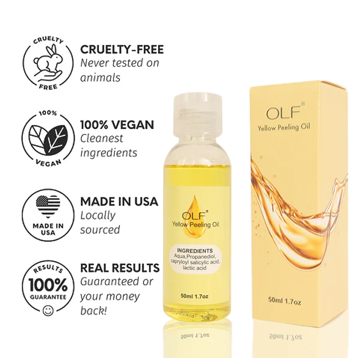 OLF™ Natural Spots balinoša dzeltenā pīlinga eļļa