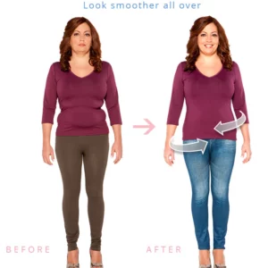 Alternative view of PlusSize High Compression DenimPrint Leggings