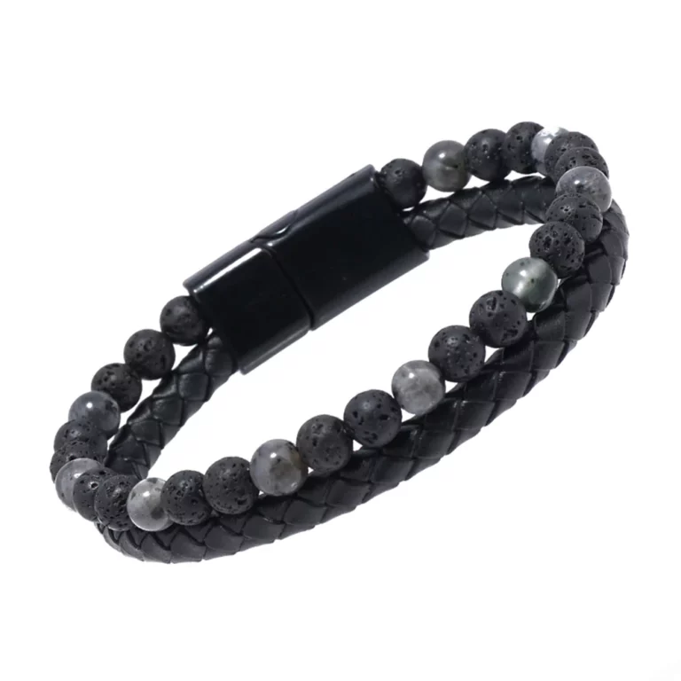 SLIMPro Hematite Lymphvity Bracelet perlé