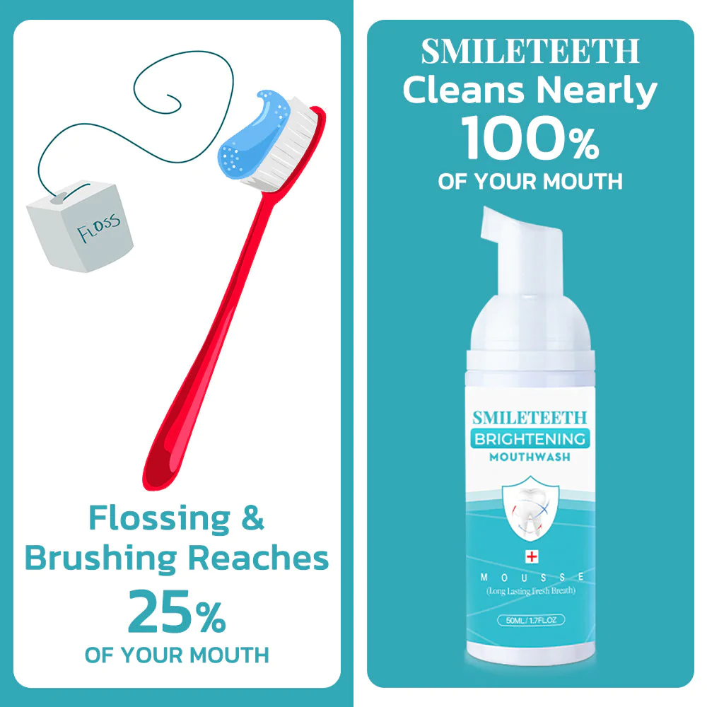 SmileTeeth Brightening Mouthwash Mousse - Image 5