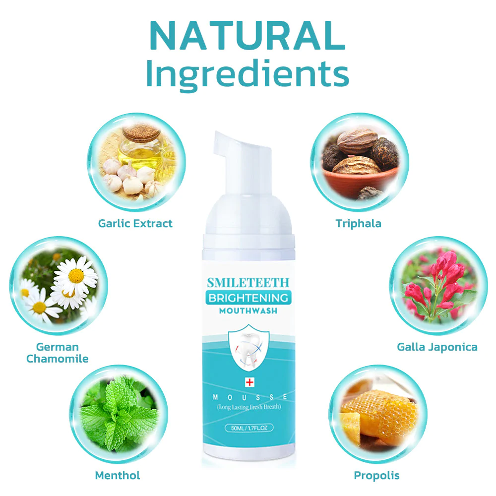 SmileTeeth Brightening Mouthwash Mousse - Image 4
