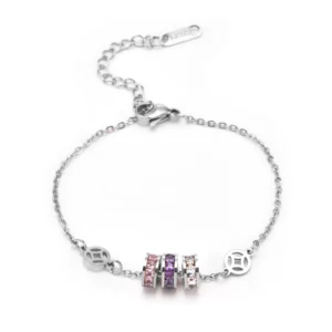 Alternative view of TripleWishes Threanic Spin Bracelet