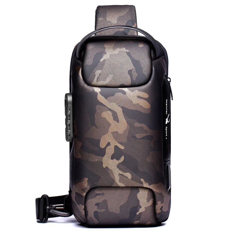 USB Charging Sport Sling Anti-Theft Shoulder Bag - Image 8