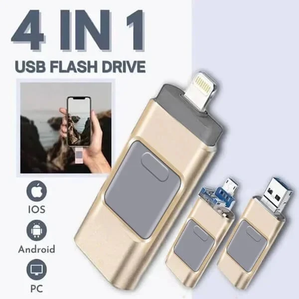 Unidad flash USB de alta velocidad 4 en 1