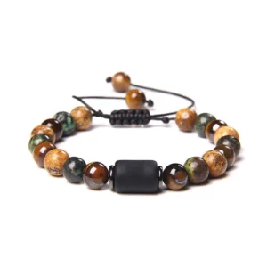 Alternative view of ASOLOGY TRIO TigeriteION Jasper Bracelets