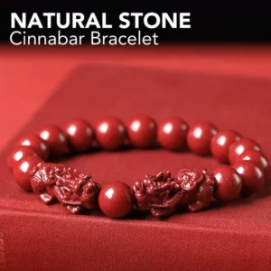 Alternative view of FengShui Cinnabar Bracelet