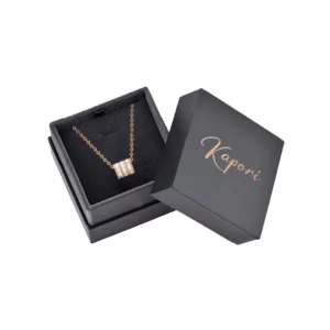 Alternative view of KAPORI GeoIONIX Tri-Spin Necklace