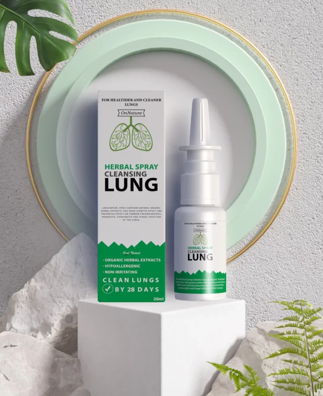 „OnNature®“ ekologiškas žolelių plaučių valymo ir taisymo purškalas PRO