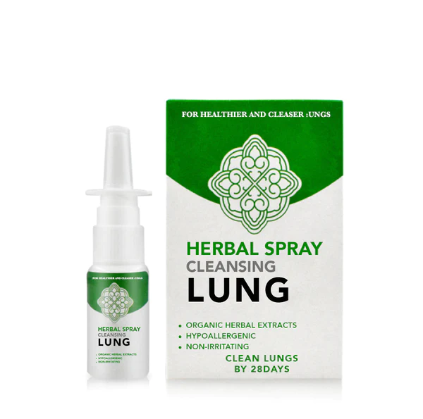 Organiczny, ziołowy spray do nosa do oczyszczania płuc