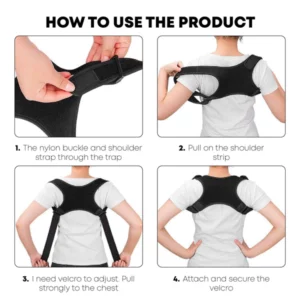 Alternative view of ComfyBrace MagneticTherapie Posture Corrector