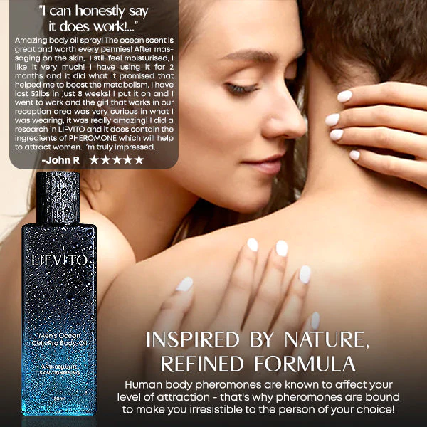 LIFVITO Spruce Men's Ocean CelluPro Body-Oil - Image 2