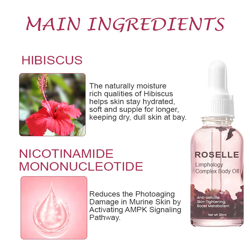 Roselle Lymphvity CelluFIRM NMN BodyOil - Image 3