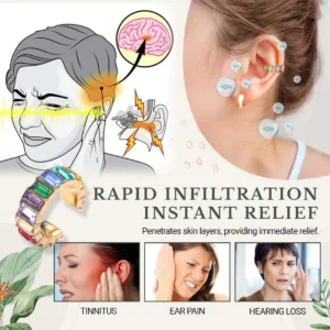 Alternative view of Tinnitus KyaniteION Ear Cuff