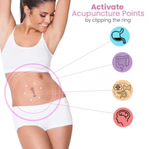 Alternative view of Zavadi PRO Magnetic Acupressure Navel Ring