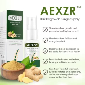 Alternative view of AEXZR™ Hair Regrowth Ginger Spray