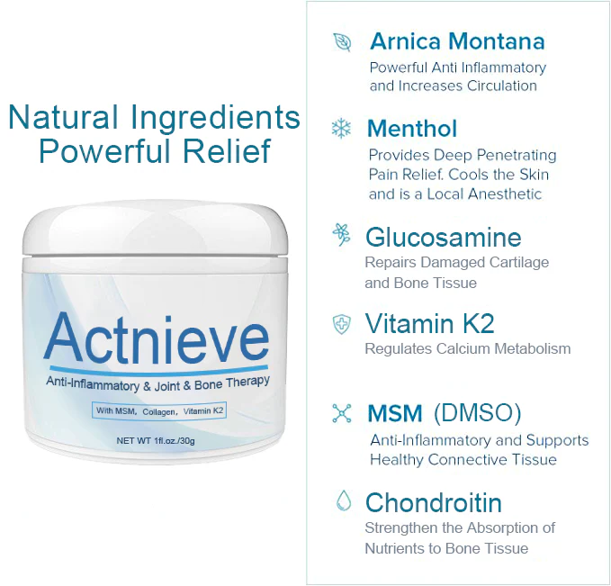 Actnieve™ Anti-Inflammatory & Joint & Bone Therapy Cream - Image 5