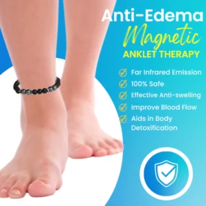 Alternative view of Anti-edema MagneticTherapy Obsidian Anklet