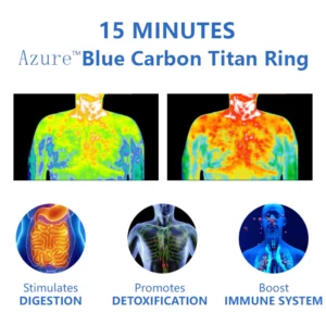 Azure™ Blue Carbon Titan Ring