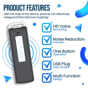 BullySpy™ USB Disguised Voice Recorder