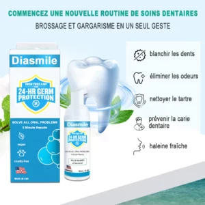 Diasimle™ Mousse Blanchissante Super Pure à base de Plantes pour la Réparation des Dents et de la Bouche