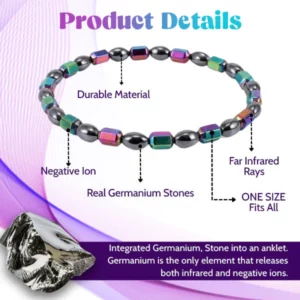 Alternative view of Germanium Lymph Detox Anklet