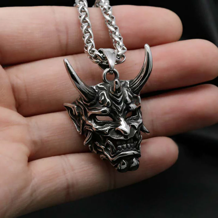 Hannya Revenge Demon Pendant Necklace - Image 2