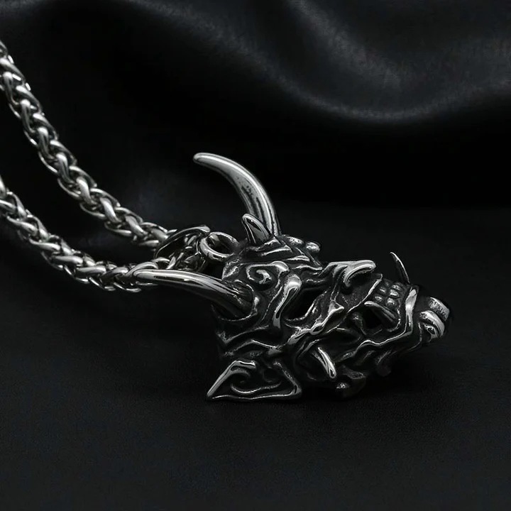 Hannya Revenge Demon Pendant Necklace - Image 4