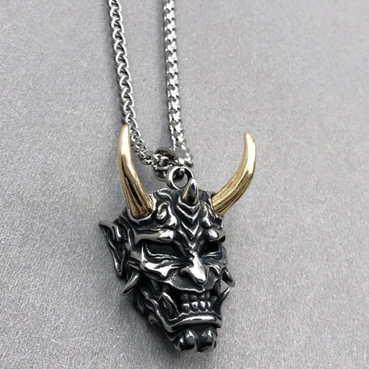 Hannya Revenge Demon Pendant Necklace - Image 5