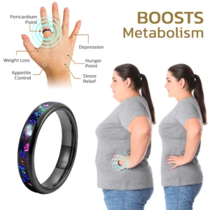 Alternative view of MindBody ™ Voghtic Magnetique Lvmphvity Reinigung Kreuz Ring